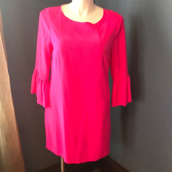 julie brown nyc Dresses & Skirts - Julie Brown NYC 100% silk bright pink dress size12